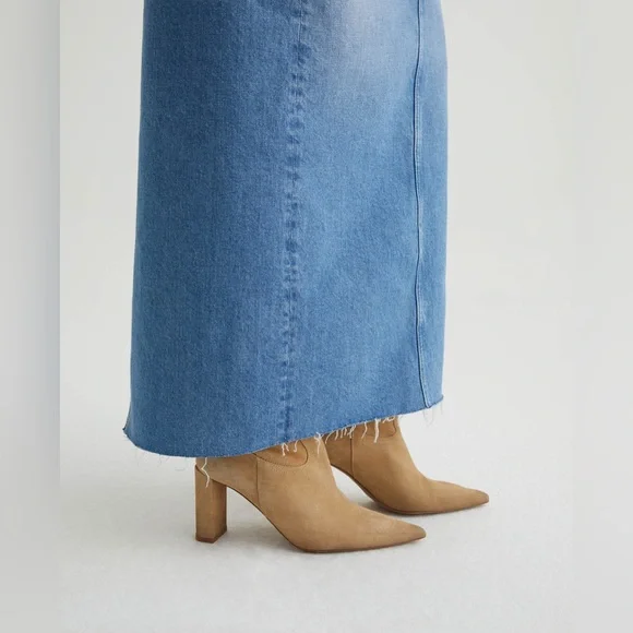 Ag Adriano Goldschmied Blue Maxi Skirt - Picture 4 of 7